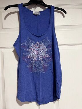 Landry's Royal Blue Floral Mandala Tank